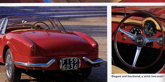 Lancia Aurelia Spider. Elegant and functional, a strict two seater