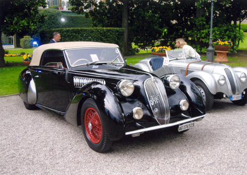 Aurelia spider at the Concours d'elegance in Villa d'Este (Italy)