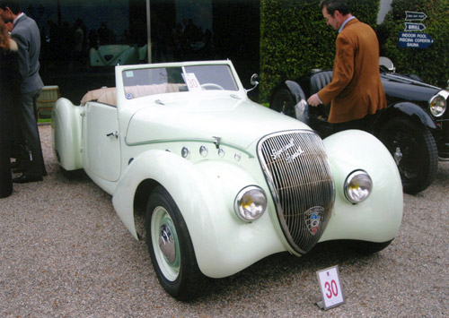 Aurelia spider at the Concours d'elegance in Villa d'Este (Italy)