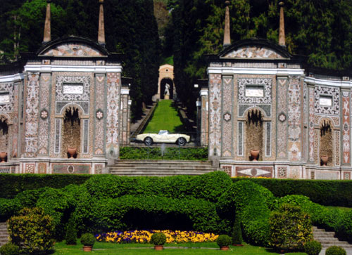Aurelia spider at the Concours d'elegance in Villa d'Este (Italy)
